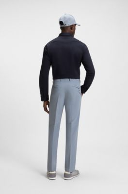 Regular-fit trousers in water-repellent stretch fabric, Dark Grey