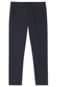 Regular-fit trousers in water-repellent stretch fabric, Dark Blue