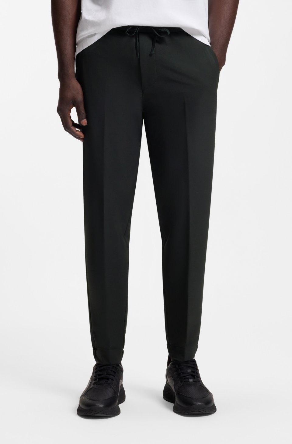 Tapered-fit trousers