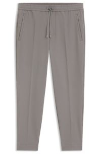 Tapered-fit trousers in water-repellent stretch fabric, Light Grey
