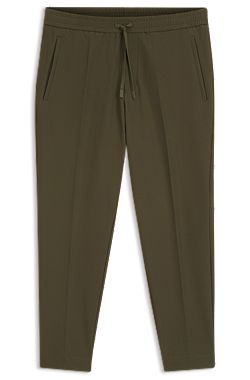 Tapered-fit trousers in water-repellent stretch fabric