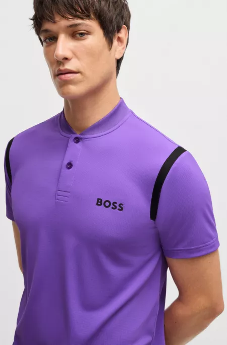 Active polo shirt with moisture control