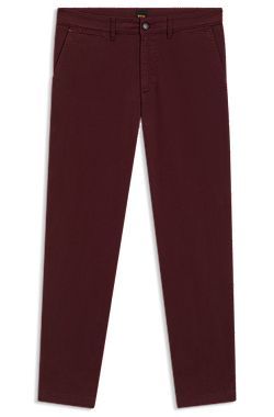 Regular-fit chinos in stretch-cotton satin