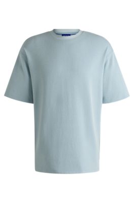 Tシャツ・カットソー BOSS Tales Logo Patch Cotton T-Shirt Light Blue Hugo Boss| Tales T-Shirt Blue | My Outfit