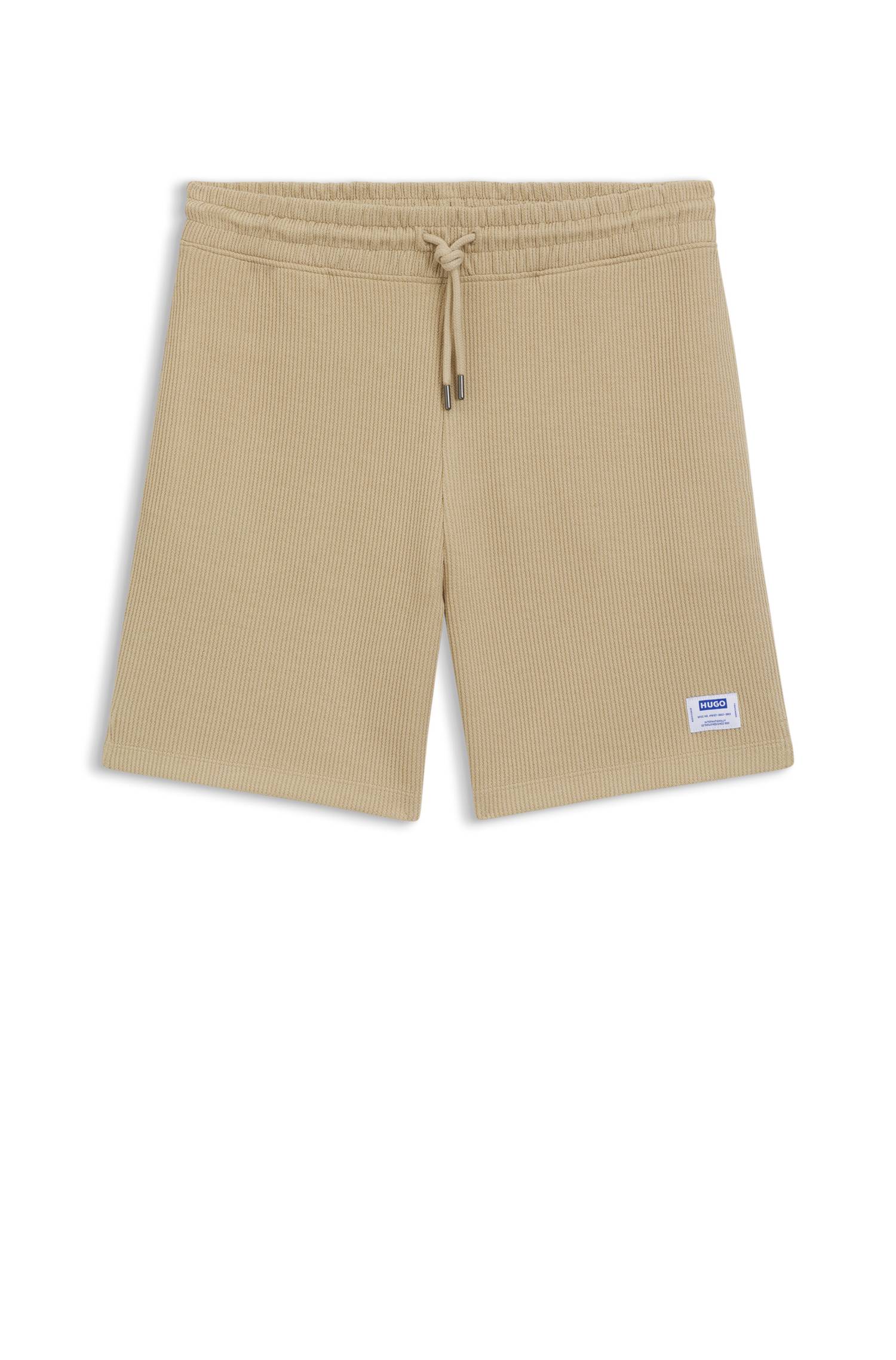 Hugo Loose-fit shorts in a waffle-structured cotton blend herr – bild 4