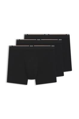 Three-pack of boxer briefs in a bamboo blend
