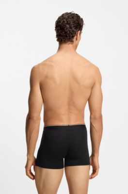 Three-pack of boxer briefs in a bamboo blend, Black / Grey / Blue