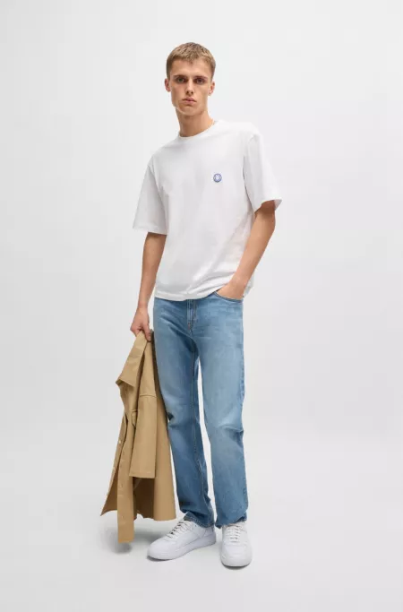 Slim-fit jeans in blue comfort-stretch denim