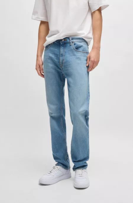Slim-fit jeans in blue comfort-stretch denim