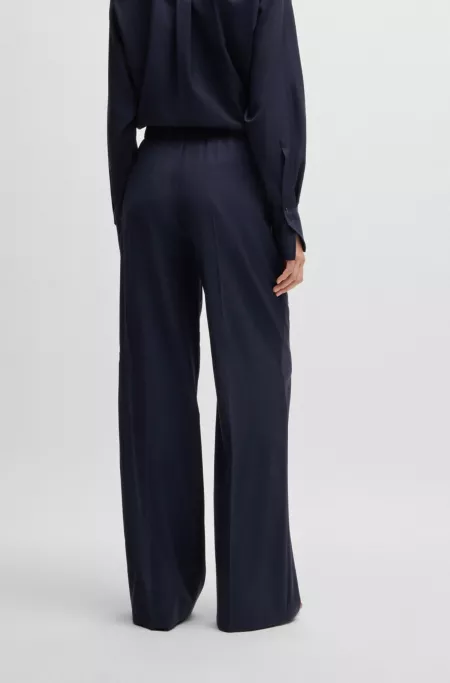 Relaxed-fit trousers in virgin wool