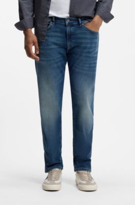 Maine Regular-Fit Jeans aus Soft-Motion-Denim, Dunkelblau