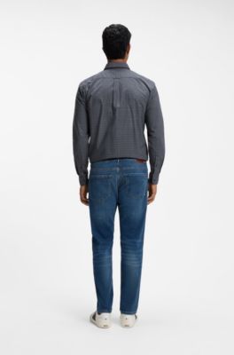Maine Regular-Fit Jeans aus Soft-Motion-Denim, Dunkelblau