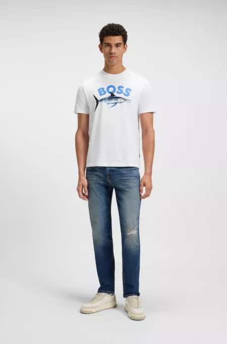 Jean slim Delaware en denim stretch bleu