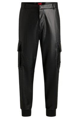 Pantalon cargo Regular en similicuir
