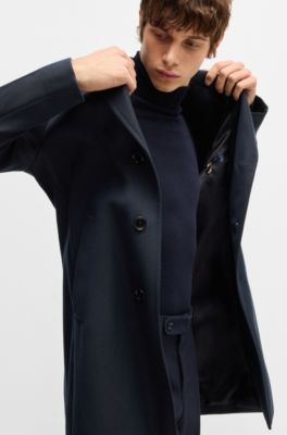 美品 HUGOBOSS スリムフィットチェスターコート デタッチャブルインナー BOSS - スリムフィットコート デタッチャブルインナー - ダーク