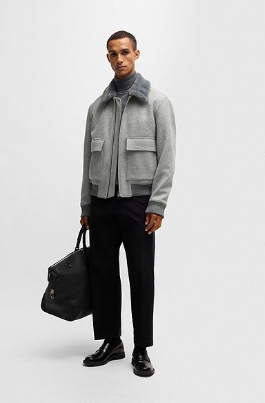 HUGO BOSSグレーMenジャケット HUGO BOSSグレーMenジャケット