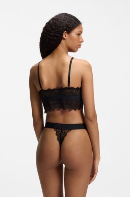 Hugo Lace thong with red logo label string dam – bild 2