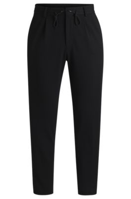 BOSS - Dressletic tapered-fit trousers in performance-stretch