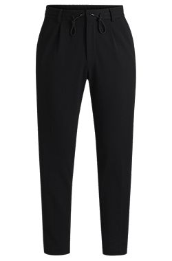 Dressletic tapered-fit trousers in performance-stretch fabric