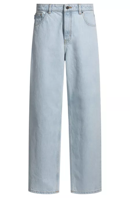 Relaxed-fit jeans in blue denim