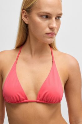 Haut de bikini avec coussinets amovibles, Rose fonc&eacute;