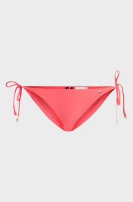 Tie-side bikini bottoms, Dark pink