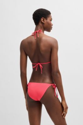 Tie-side bikini bottoms, Dark pink