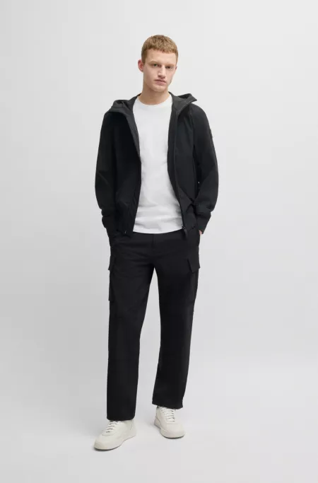 Regular-fit softshell jacket in four-way stretch fabric