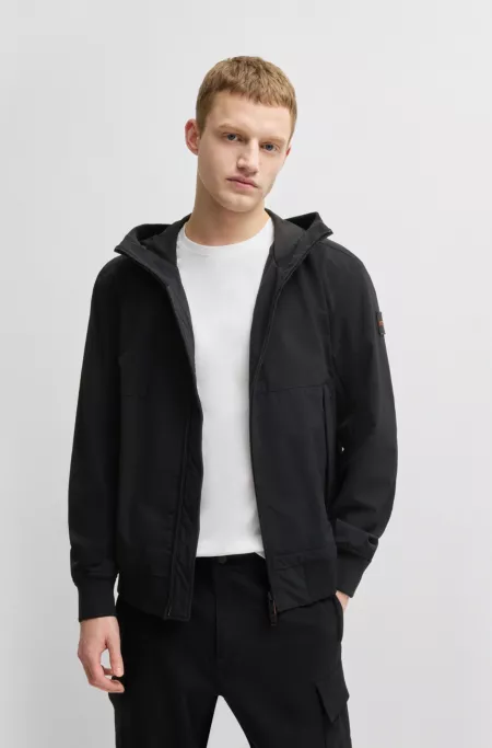 Regular-fit softshell jacket in four-way stretch fabric