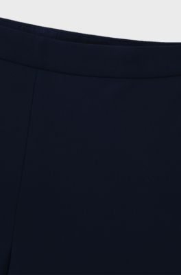 Regular-fit trousers with front crease, Dark Blue