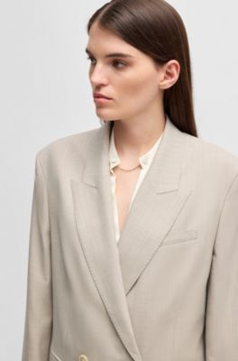 ホメオスタイル ジャケット L イタリア製 ベージュ 大人 レディース ホメオスタイル ジャケット L イタリア製 ベージュ 大人 レディース