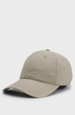 Pet met logo, Lichtbeige