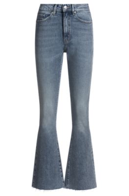 Skinny-fit jeans in quartz-blue super-stretch denim, Blue