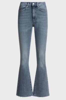 Skinny-fit jeans in quartz-blue super-stretch denim, Blue