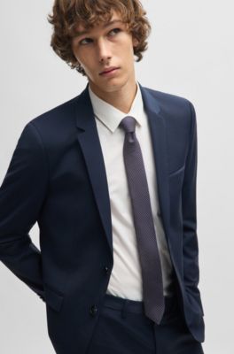 新品✨️ヒューゴボス ネクタイ ネイビー イタリア製 シルク HUGO BOSS - 新品ヒューゴボス ネクタイの通販 by sp's shop