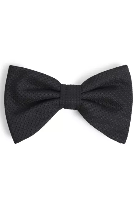 Bow tie in patterned silk jacquard