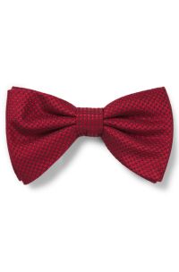 Bow tie in patterned silk jacquard, Dark pink