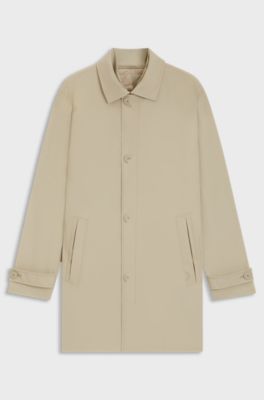 Travel-friendly stretch-softshell coat with detachable inner gilet, Light Beige