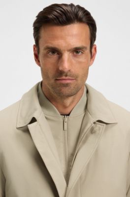 Travel-friendly stretch-softshell coat with detachable inner gilet, Light Beige