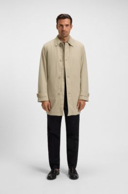 Travel-friendly stretch-softshell coat with detachable inner gilet, Light Beige