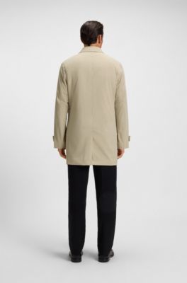 Travel-friendly stretch-softshell coat with detachable inner gilet, Light Beige