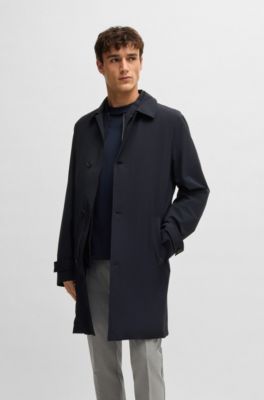 BOSS チェスターコート 黒 サイズ48 ヒューゴボス メンズ コート HUGO