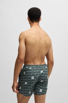 HUGO Herren Swim Short - Badehose Aus 100% Polyamide