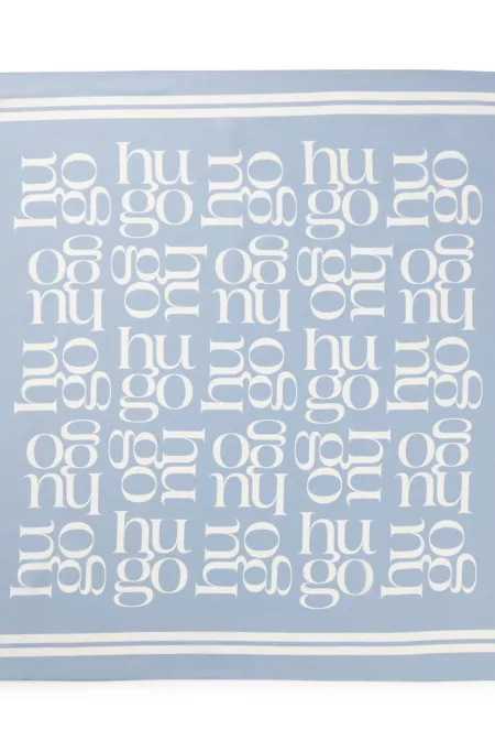 Écharpe en soie avec imprimé artistique