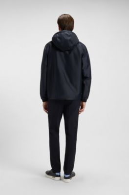 Water-repellent jacket with Double B monograms, Dark Blue