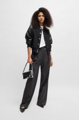 Crew-neck T-shirt in cotton with seasonal print, White