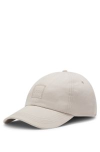 Cotton-twill cap with logo patch, Light Grey