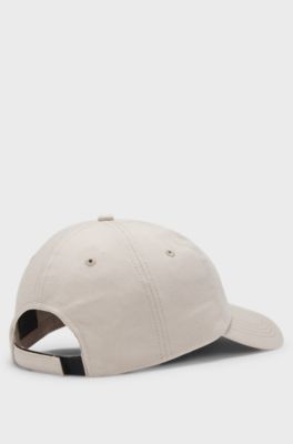 Cotton-twill cap with logo patch, Light Grey