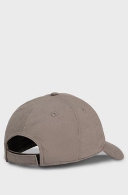 Cotton-twill cap with logo patch, Light Brown