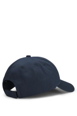 Cotton-twill cap with logo patch, Dark Blue